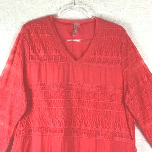 Lulu B Women’s XL Crochet and Lace Blouse - Picture 5 of 10